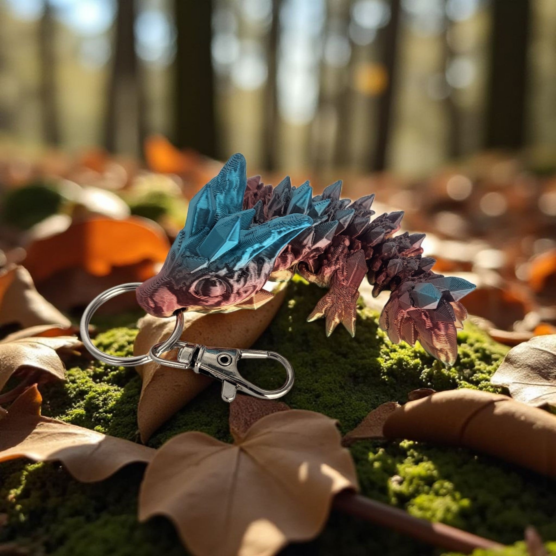 Wolf Dragon Keyring