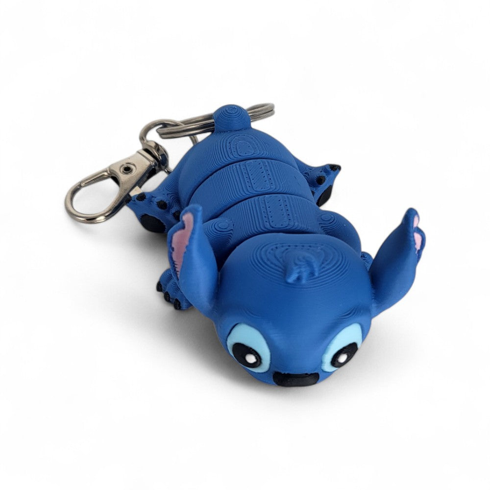 Blue Alien Keyring