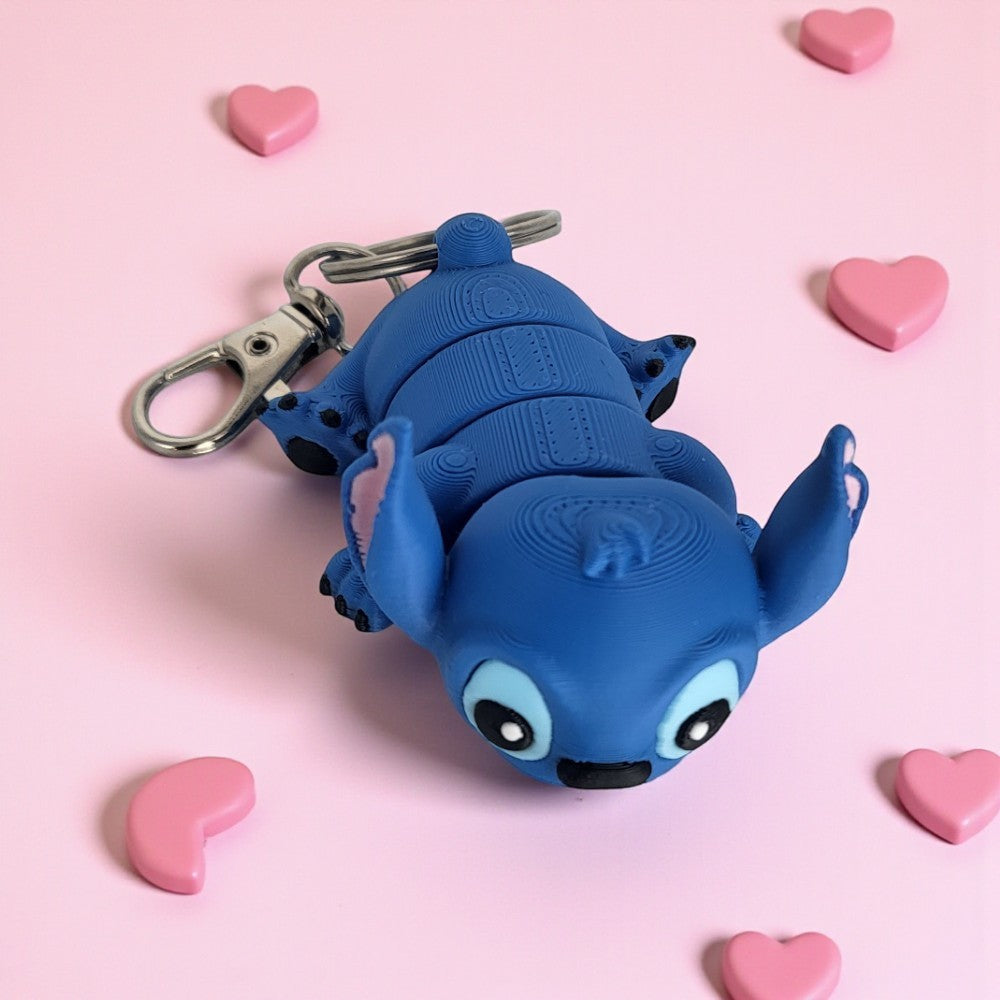 Blue Alien Keyring