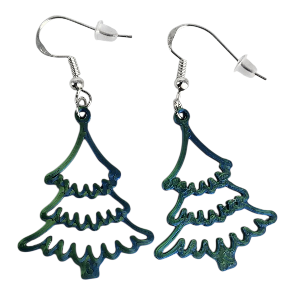 Simple Xmas Tree Earrings