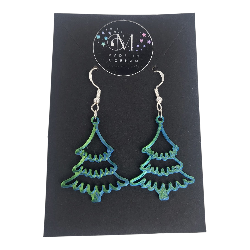 Simple Xmas Tree Earrings