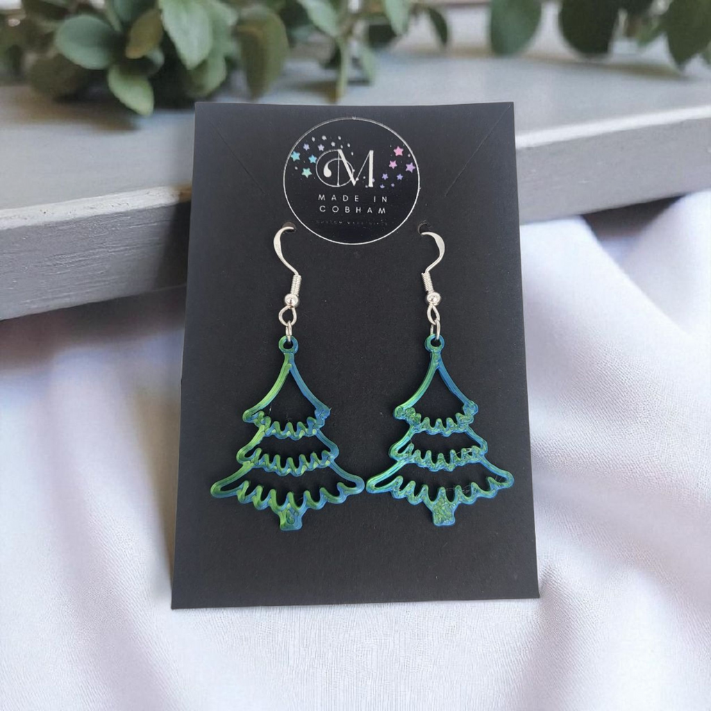 Simple Xmas Tree Earrings