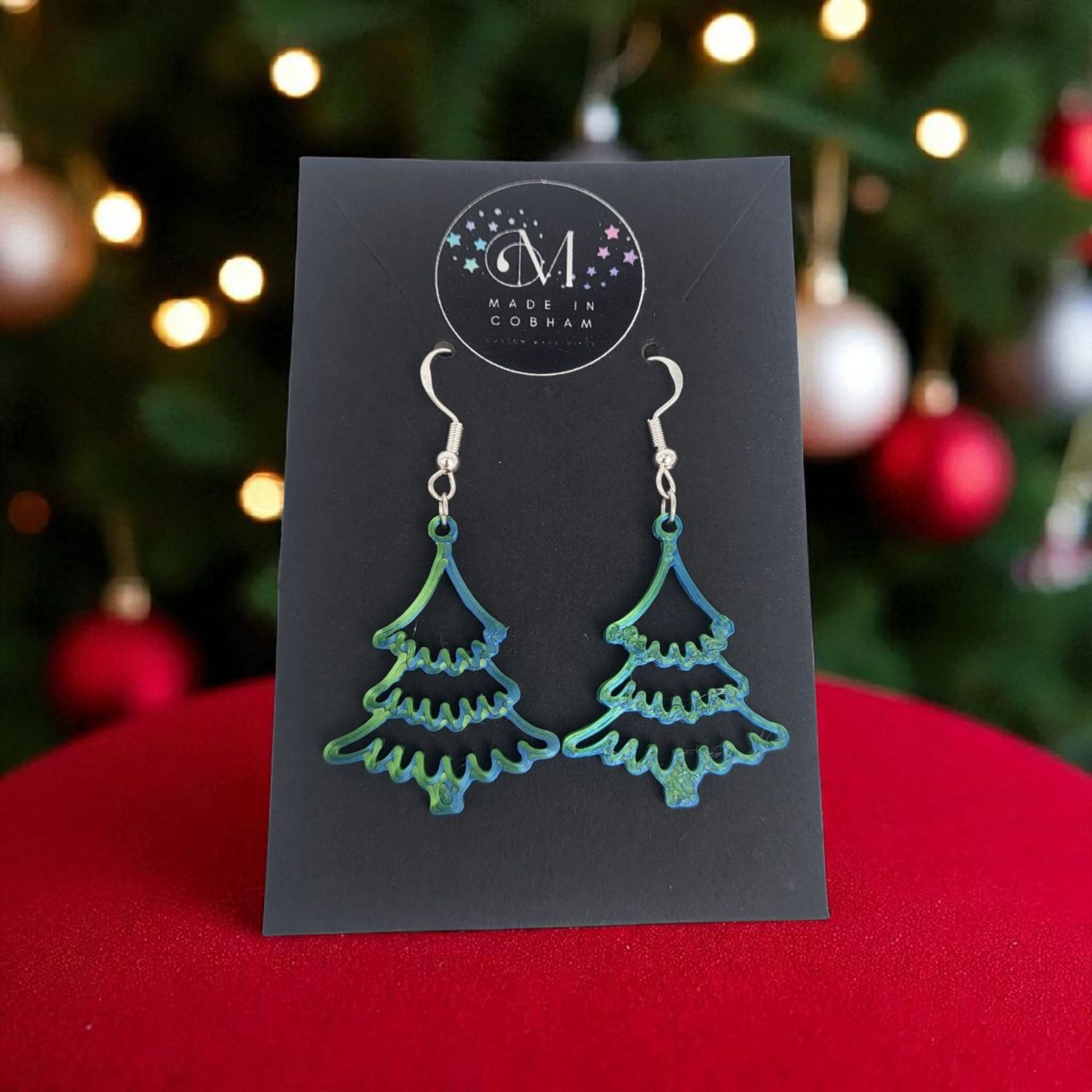 Simple Xmas Tree Earrings