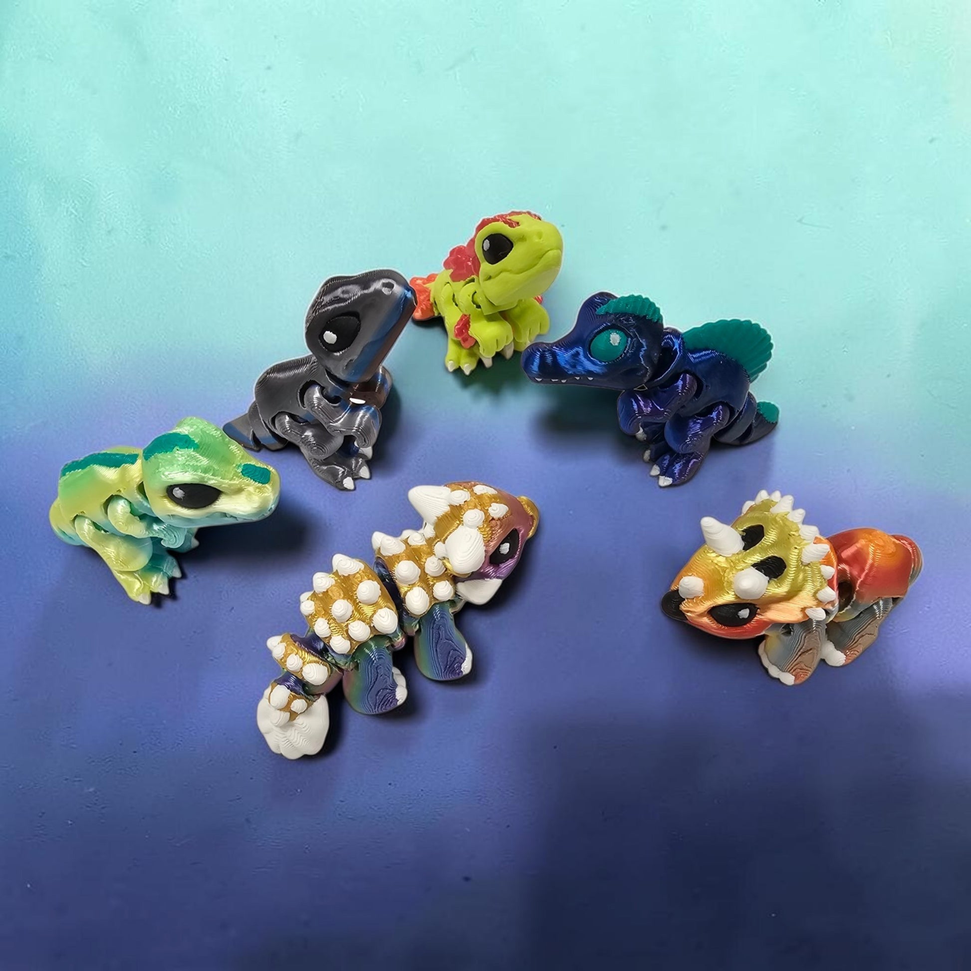 Articulated Miniature Dinosaur Figurine Collection