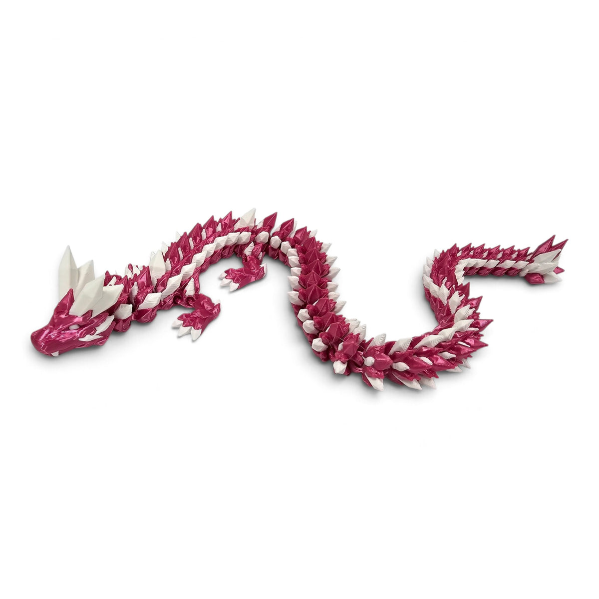 Two-Tone Crystal Dragon — 3D Printed Articulated Figurine