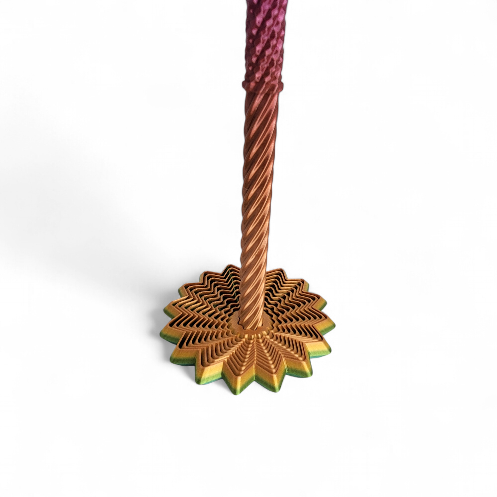 3D Printed Dahlia Fidget Toy – Sensory Flower Spinner (Small)