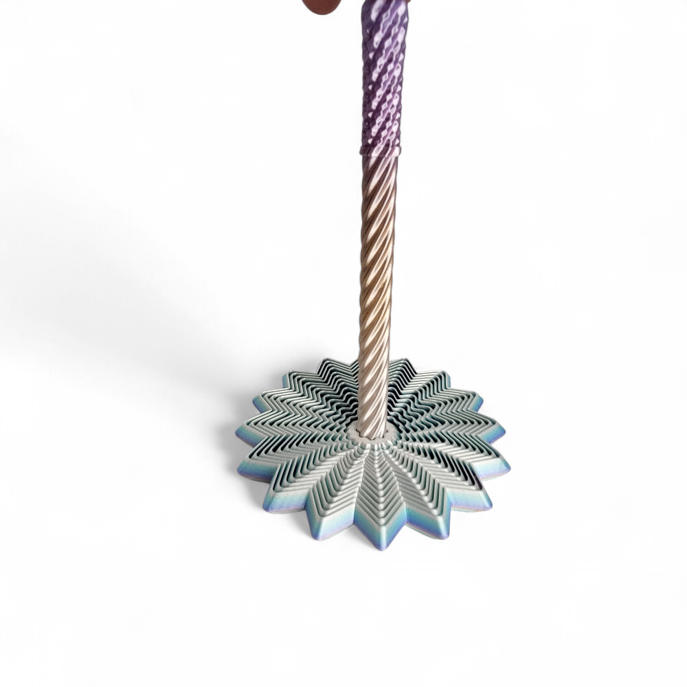 3D Printed Dahlia Fidget Toy – Sensory Flower Spinner (Small)