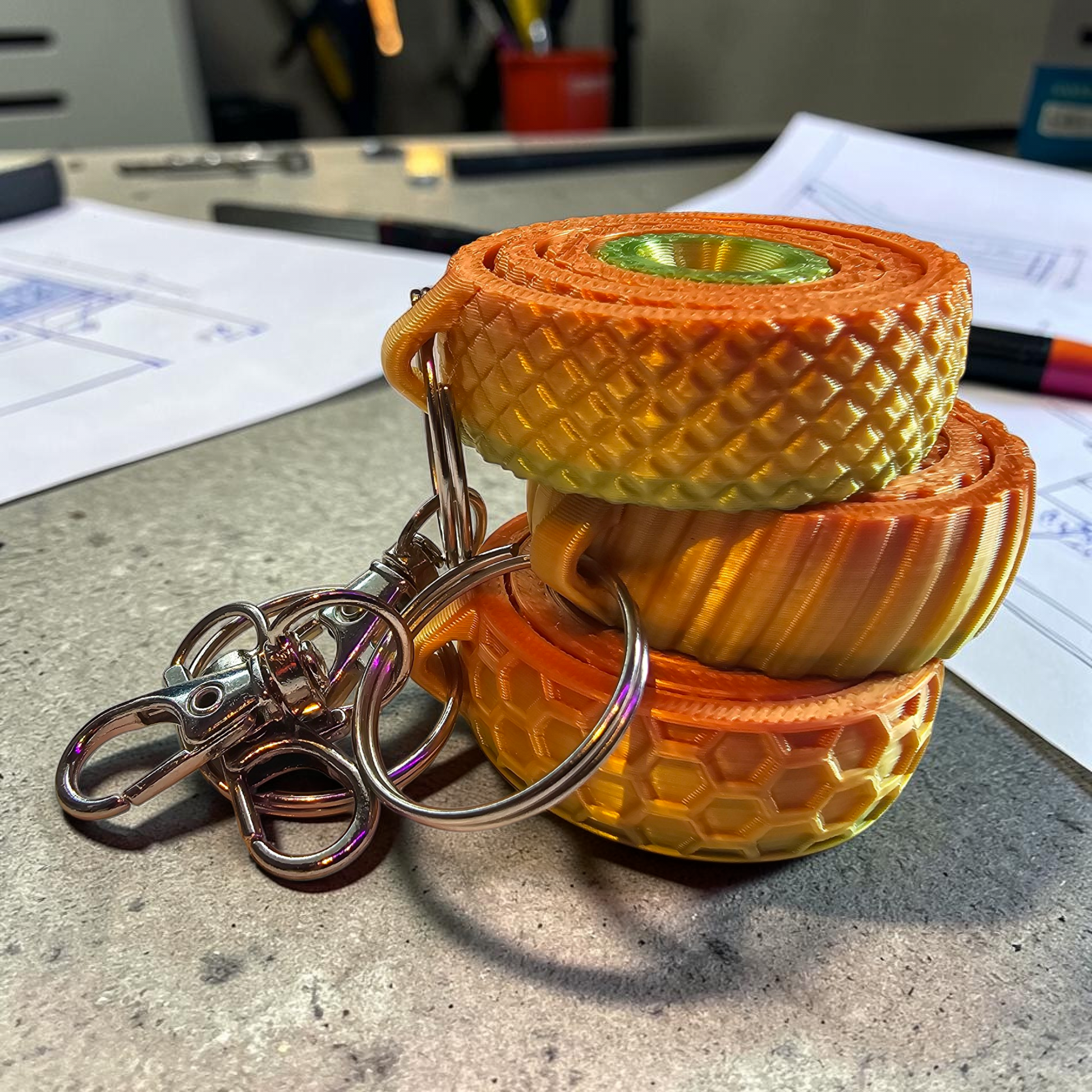 Gyro Fidget Keyrings