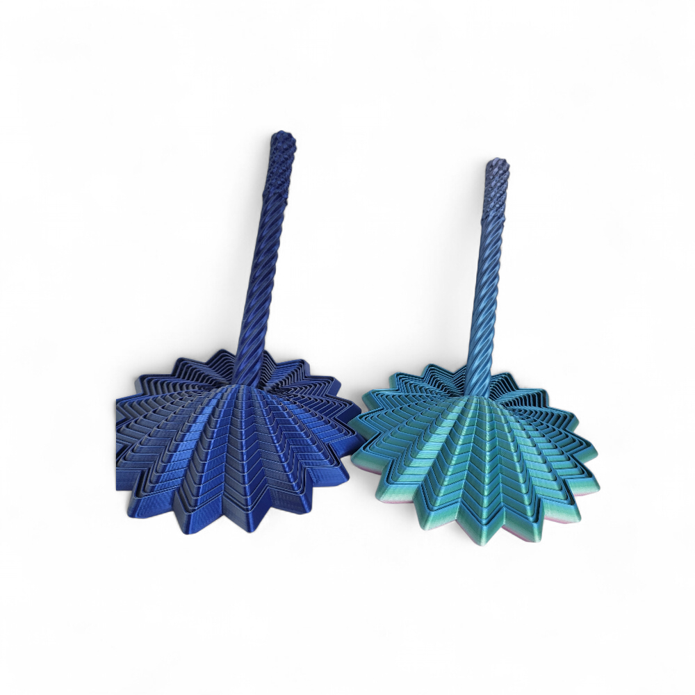 3D Printed Dahlia Fidget Toy – Sensory Flower Spinner (Small)